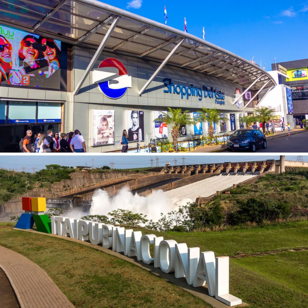 Transporte In e Out + Compras Paraguai + Panorâmica de Itaipu (sem ingressos)